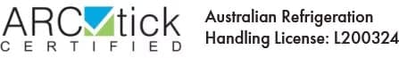 ARC Tick Certified — Australian Refrigeration Handling Licence L200324